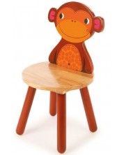 Dječja drvena stolica Bigjigs - Majmun -1