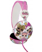 Dječje slušalice OTL Technologies - L.O.L. Glitter Glam, ružičaste