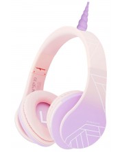 Dječje slušalice PowerLocus - P2 Unicorn, bežične, ružičaste