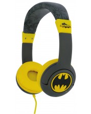 Dječje slušalice OTL Technologies - Batman, sivo/žute -1