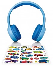 Dječje slušalice s mikrofonom Lenco - HPB-110BU, bežične, plave