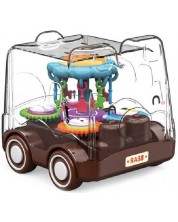 Dječja igračka Raya Toys - Inercijska kolica Bear, smeđa -1