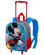Dječji ruksak s kotačima Karactermania  Mickey - House, 3D