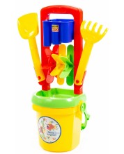 Dječja igračka Polesie Toys - Mlin za plažu s grabljem i lopatom