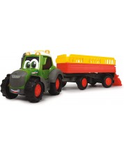 Dječja igračka Dickie Toys ABC - Traktor s prikolicom za životinje, Fendti