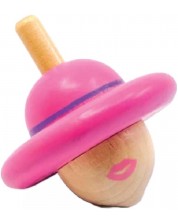 Dječja igračka Svoora - Dama, drveni zvrk Spinning Hats -1