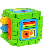 Dječja igračka Globo - Edukativno glazbena kocka, 2 u 1