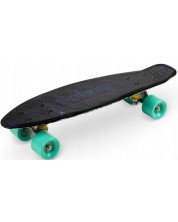 Dječji skateboard Qkids - Galaxy, sivi grafit -1