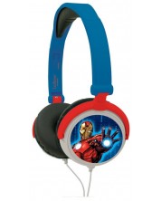Dječje slušalice Lexibook - Avengers HP010AV, plavo/crvene -1