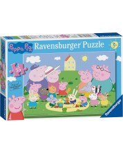 Dječja slagalica Ravensburger od 35 dijelova - Zabava na suncu s Peppa Pig -1