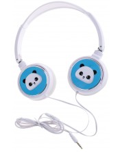 Dječje slušalice s mikrofonom I-Total - Panda Collection 11081, bijele -1