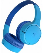 Dječje slušalice s mikrofonom Belkin - SoundForm Mini, bežične, plave