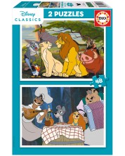 Dječja slagalica Educa od 2 x 48 dijelova - Disney životinje