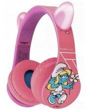Dječje slušalice PowerLocus - P1 Smurf, bežične, roze -1