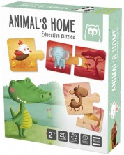 Dječja slagalica Eurekakids - Montessori, Kuća životinja, 28 dijelova -1