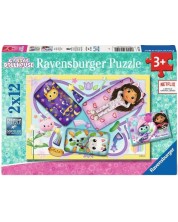 Slagalica Ravensburger od 2х12 dijelova - Gabby's Dollhouse