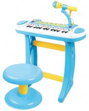 Dječji klavir sa stolicom i mikrofonom Baoli Melody, 31 tipka, plavi -1