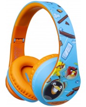 Dječje slušalice PowerLocus - P2 Kids Angry Birds, bežične, plavo/narančaste -1