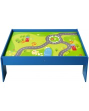 Dječji drveni stol za igru Acool Toy - Plavi -1
