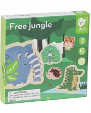 Dječja igra za nizanje Classic World - Životinje iz džungle -1