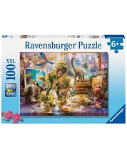 Dječja slagalica Ravensburger od 100 XXL dijelova - Dinosauri oživljavaju -1