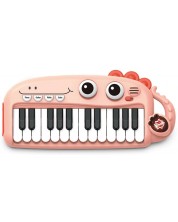 Dječja igračka Zhorya Cartoon - Klavir, 24 tipke, ružičasti -1