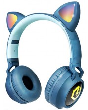 Dječje slušalice PowerLocus - Buddy Ears, bežične, plave -1