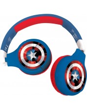 Dječje slušalice Lexibook - Avengers HPBT010AV, bežične, plave