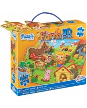 Dječja 3D slagalica Grafix od 55 dijelova - Farma