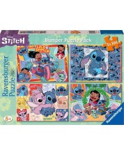 Slagalica Ravensburger od 4х10 dijelova - Stitch