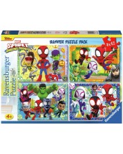 Slagalica Ravensburger od 4х42 dijela - Spidey i njegovi nevjerojatni prijatelji