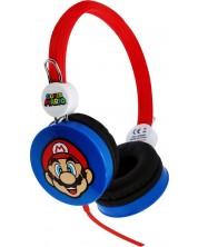 Dječje slušalice OTL Technologies - Core Super Mario, plavo/crvene -1