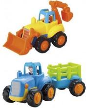 Dječja igračka Hola Toys - Traktor ili bager, asortiman -1