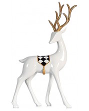 Dekorativni jelen koji gleda unatrag Eurolamp - 33 cm, bijeli