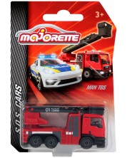 Dječja igračka Majorette SOS - Vatrogasni auto s dizalicom