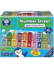 Dječja slagalica Orchard Toys – Ulica s brojevima, 20 dijelova