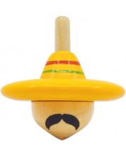 Dječja igračka Svoora - Meksikanac, drveni zvrk Spinning Hats  -1