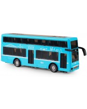 Dječja igračka Rappa - Autobus na kat, 19 cm, plavi -1