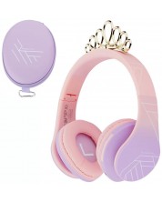 Dječje slušalice PowerLocus - P2 Princess, bežične, ružičaste -1