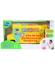 Dječja igračka Hola Toys - Veliki školski autobus s abecedom -1