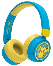 Dječje slušalice OTL Technologies - Pokemon Pickachu, bežične, plavo/žute