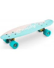 Dječji skateboard Qkids - Galaxy, ružičasto perje -1