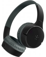 Dječje slušalice s mikrofonom Belkin - SoundForm Mini, bežične, crne -1