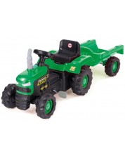 Traktor za vožnju Dolu – S prikolicom, zeleni -1