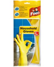 Rukavice za kućanstvo Fino - Household, veličina L, 1 par, žute -1