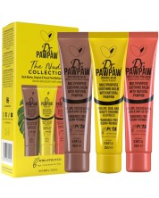 Dr. Pawpaw Set - Balzami za usne i obraze, Original, Rich Mocha & Peach Pink, 3 x 25 ml -1