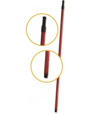 Drška za mop Anna - Crvena, 110 x 2 x 2 cm, metal s plastičnom prevlakom -1