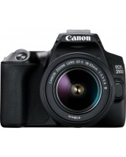 DSLR fotoaparat Canon - EOS 250D, EF-S 18-55mm, crni