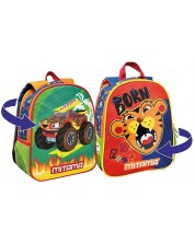 Dvostrani ruksak za vrtić Mitama Spinny - Tiger And Roar -1