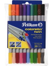 Dvobojni flomasteri Pelikan Colorella Twin - 20 boja